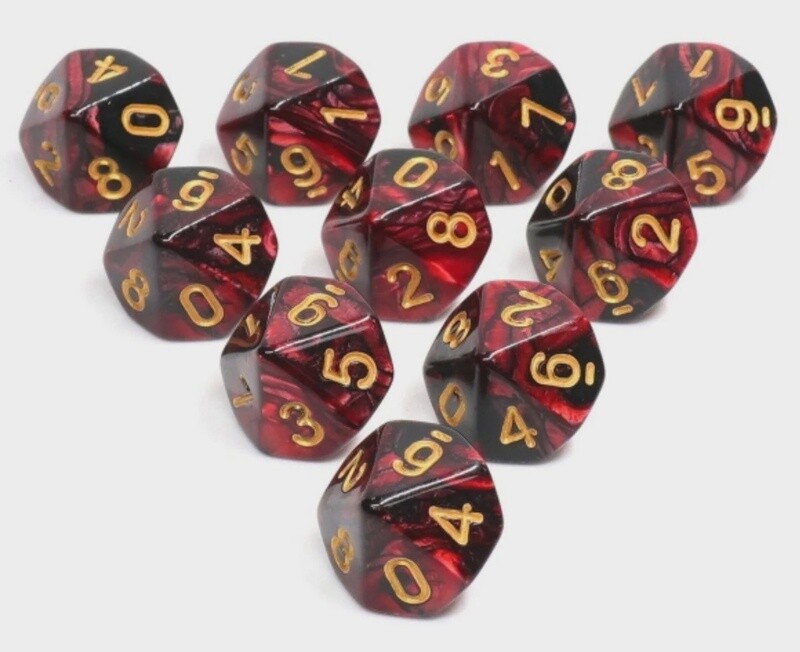 10 PIECE D10&#39;S - JOKERS WILD