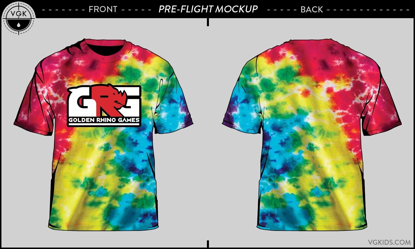 3XL-5XL Summer Tie Dye T-Shirt 2023, Color Combo: Classic 3XL