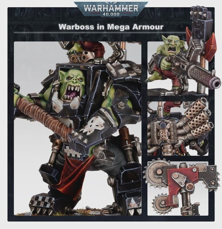 ORKS Ork Warboss in Mega Armour