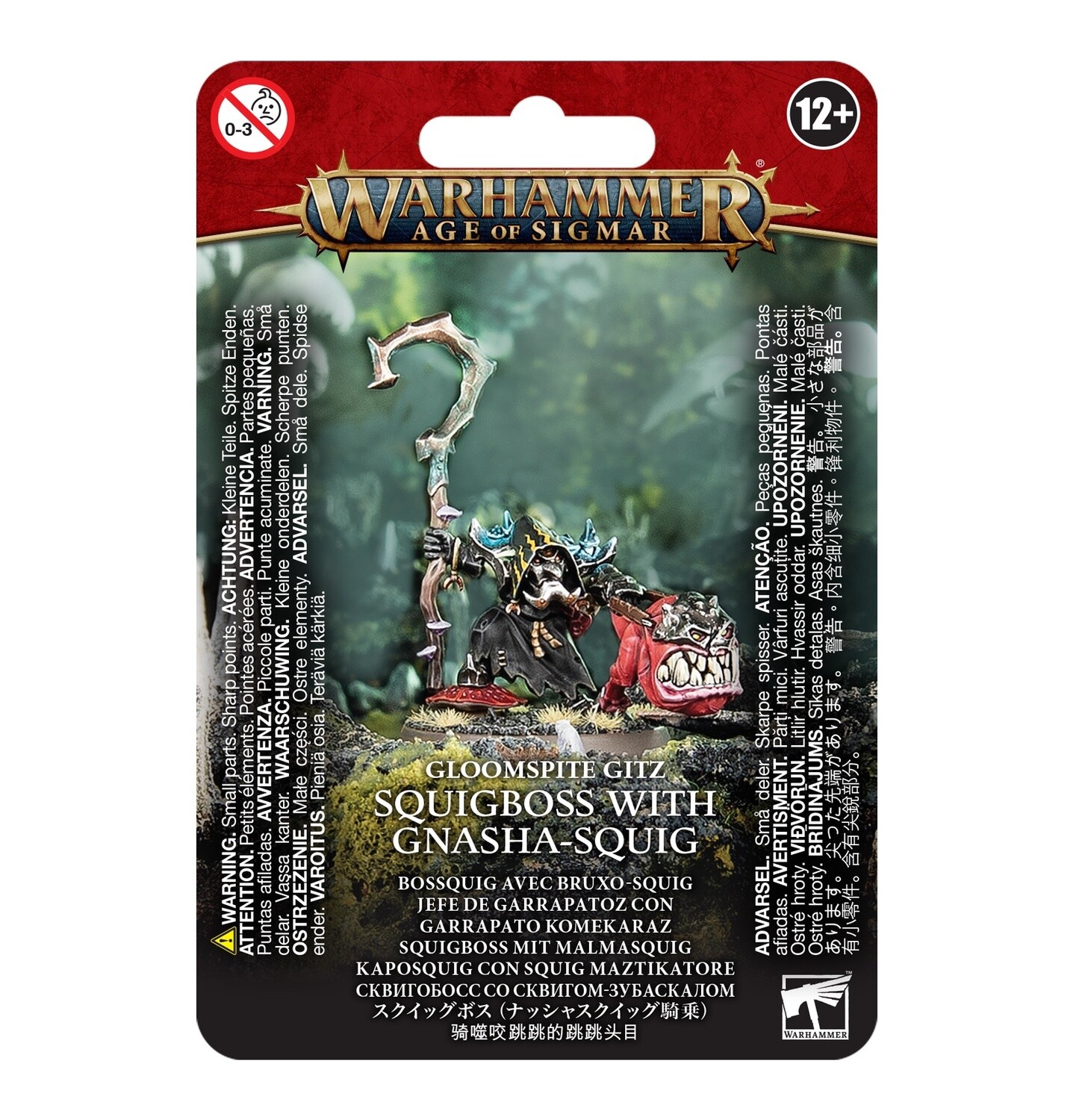 GLOOMSPITE GITZ Squigboss With Gnasha-Squig