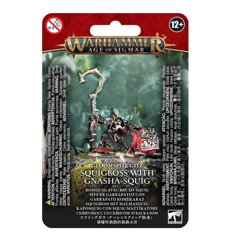 GLOOMSPITE GITZ Squigboss With Gnasha-Squig