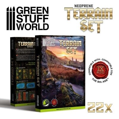 2D Neoprene Terrain set - 22 pieces