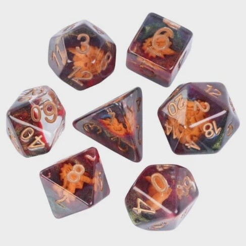 Dragon Mask RPG Dice Set