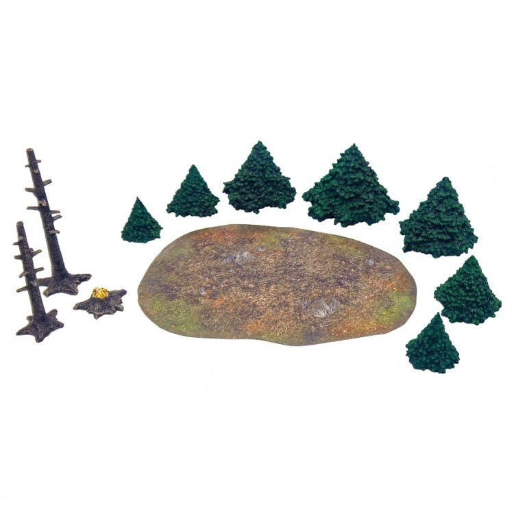 Monster Scenery - Evergreen Pine Forest
