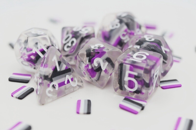 ASEXUAL FLAG RPG DICE SET