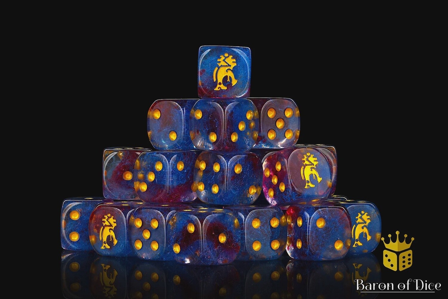 ANCIENT AZTECS 16MM DICE 2, Variant: x25, Shape: Round