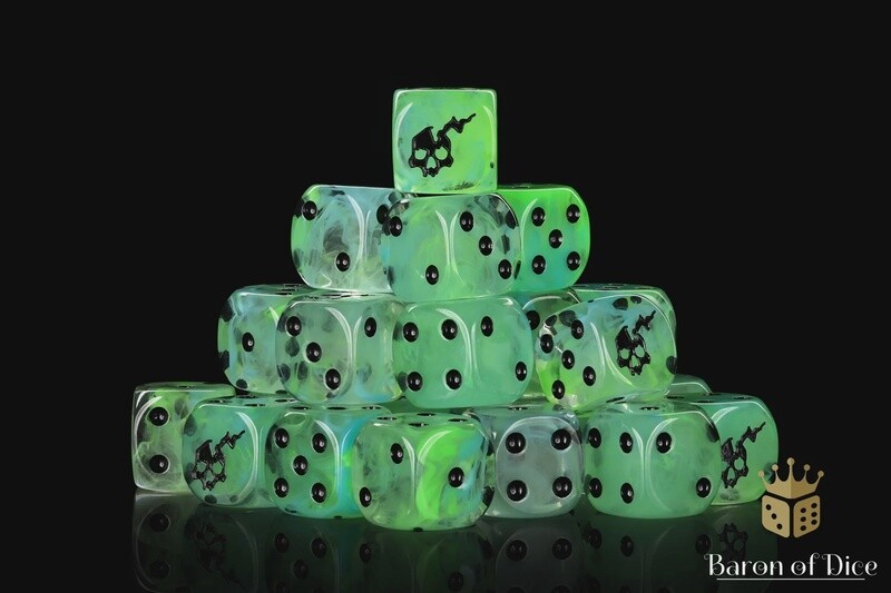 Ethereal Ghost 16mm Dice
