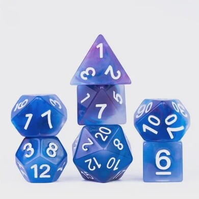 Glacial Wind RPG Dice Set