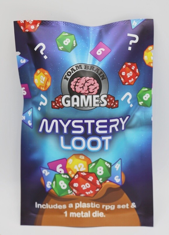 Mystery Loot: Plastic RPG Dice Set &amp; Bonus Metal Die