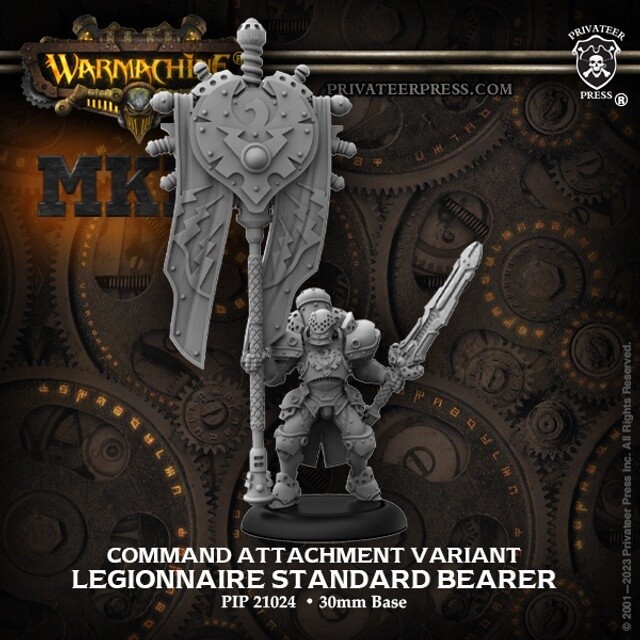 Cygnar Legionnaire Standard Bearer