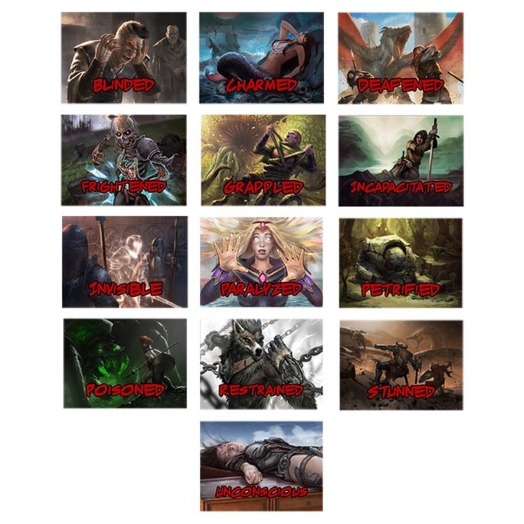 DnD 5E RPG Condition Cards