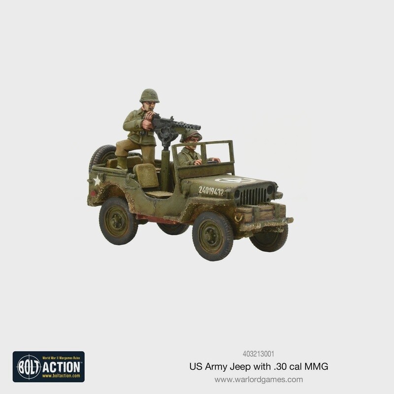 Bolt Action US Army Jeep With 30 Cal MMG