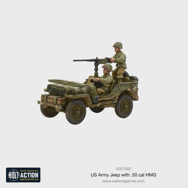 Bolt Action: US Army Jeep With 50 Cal HMG
