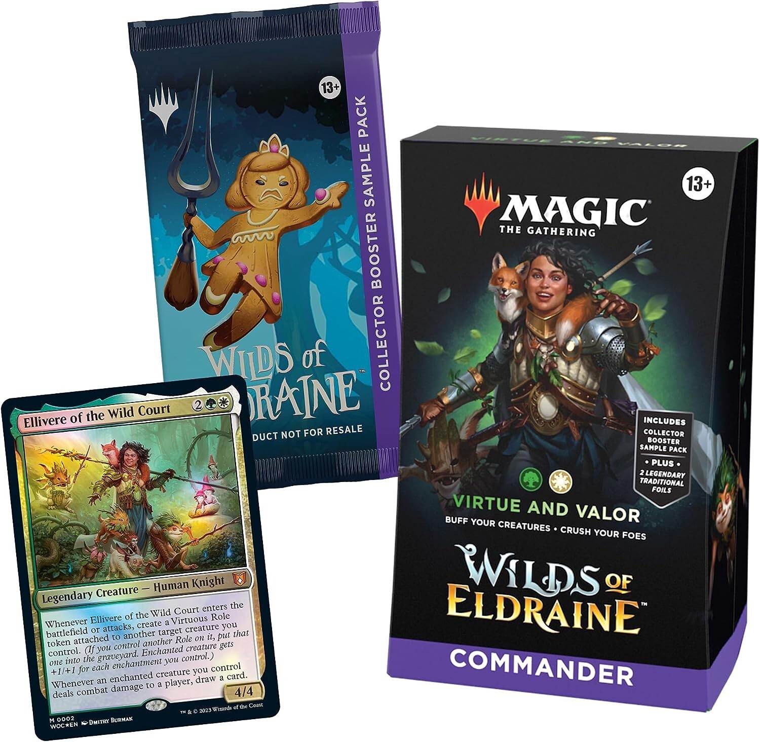 Magic The Gathering Wilds of Eldraine Commander Deck, Box: Virtue and Valor