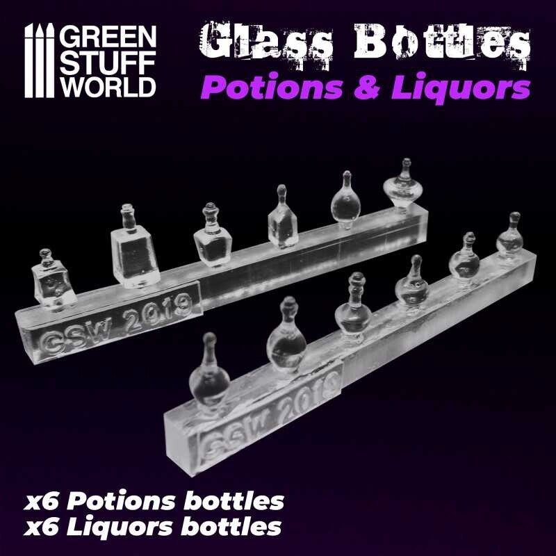 GSW Potion and Liquor Bottles Resin Set