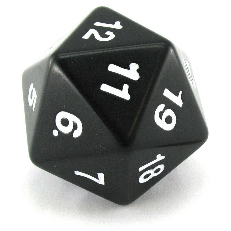 D20 55mm Countdown: Black