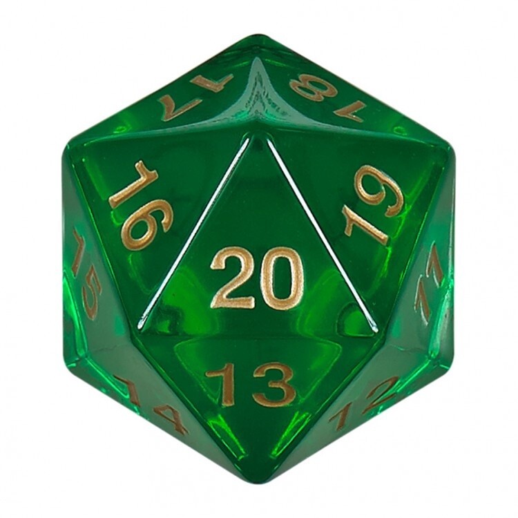 Emerald Gold Countdown D20 Tr 55mm