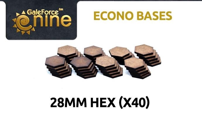 Econo Bases 28mm Hex (x40)