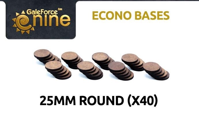 Econo Bases 25mm Round (x40)