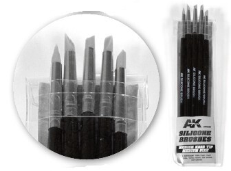 K Interactive Silicone Brushes Medium Hard Tip, Medium - 5Pk
