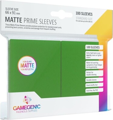 Matte Prime Sleeves: Green