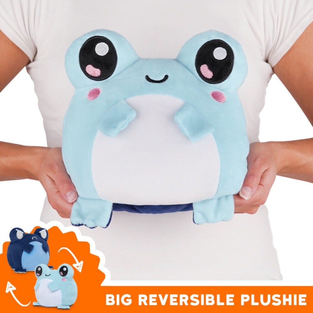 BIG REVERSIBLE FROG PLUSHIE