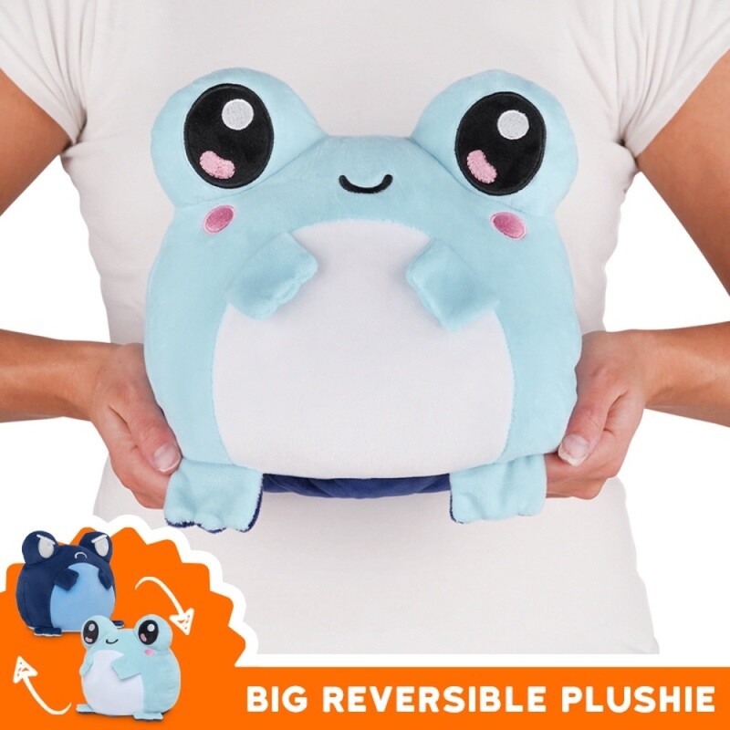 BIG REVERSIBLE FROG PLUSHIE