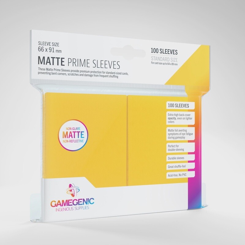 Matte Prime Sleeves: Yellow