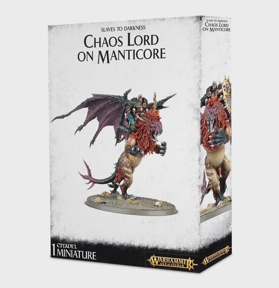 SLAVES TO DARKNESS Chaos Lord / Sorcerer Lord on Manticore