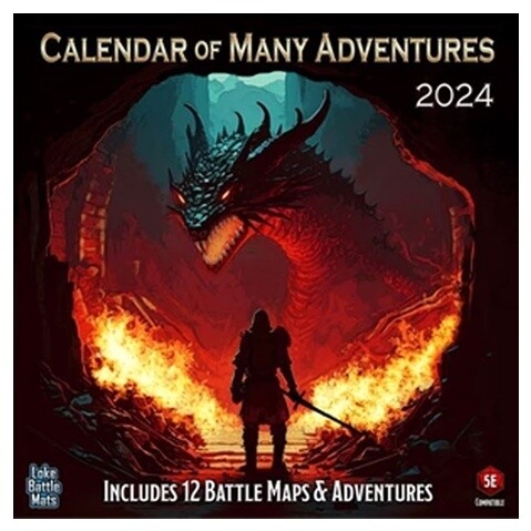 D&amp;D 5e: Calendar of Many Adventures 2024