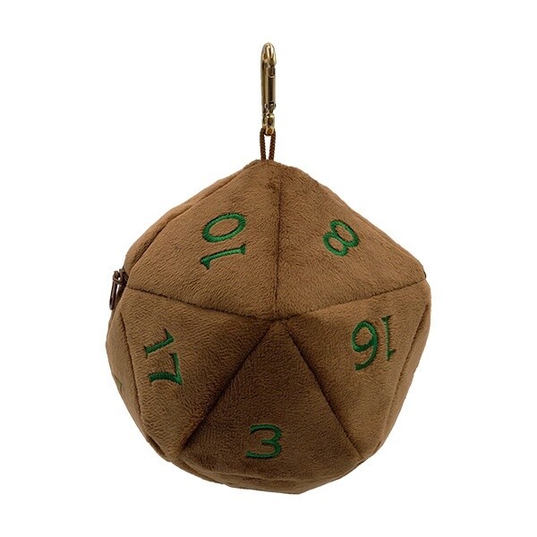 Dice Bag: Plush d20 Copper &amp; Green D&amp;D Feywild