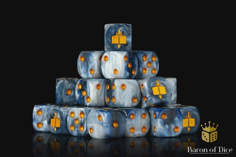 GOLDEN TOME, 16MM DICE