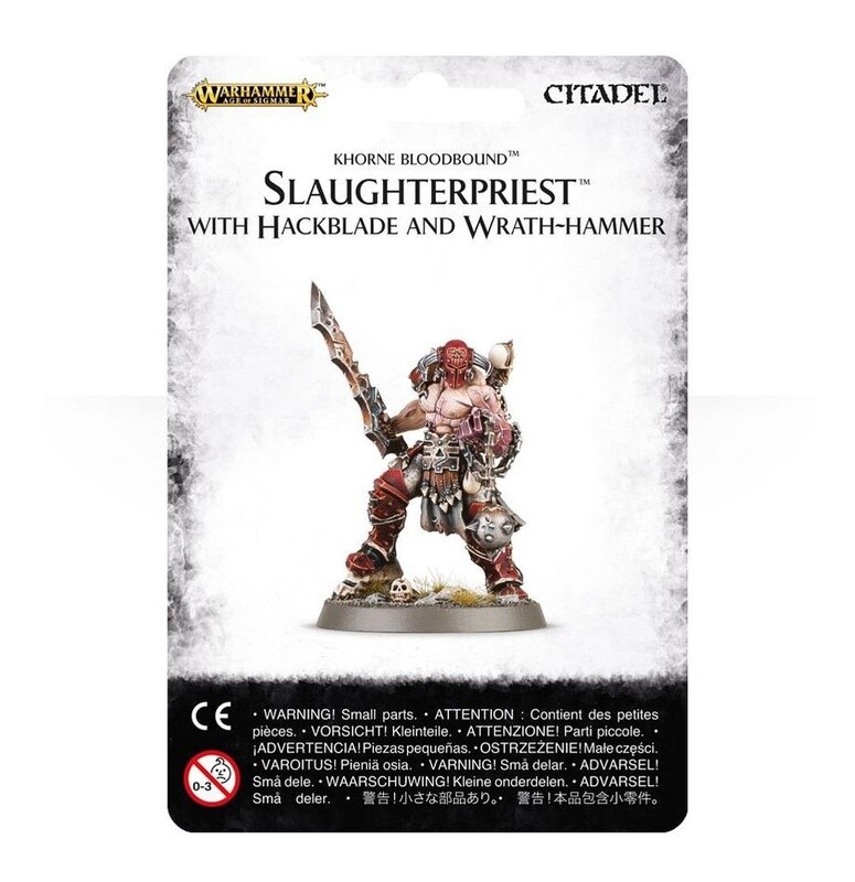 BLADES OF KHORNE* Slaughterpriest w/ Hackblade and Wrath-Ham