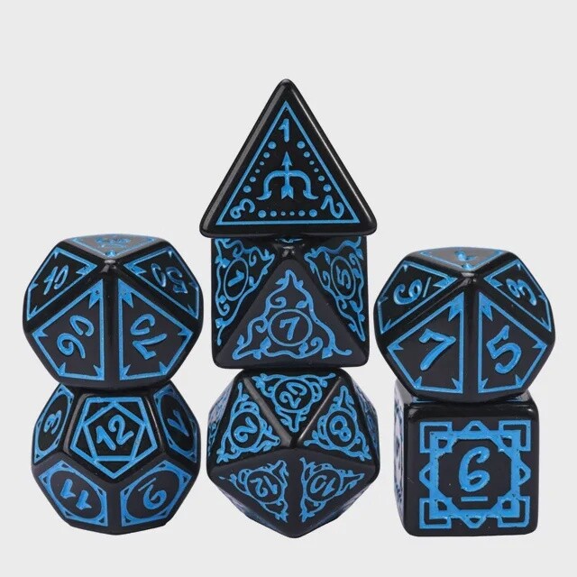 Cryptic Knots: Ocean RPG Dice Set