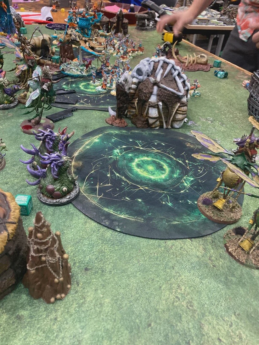 Warhammer AoS - Neoprene Objective Markers - Age of Sigmar (Malevolent Portal / Green Energy)