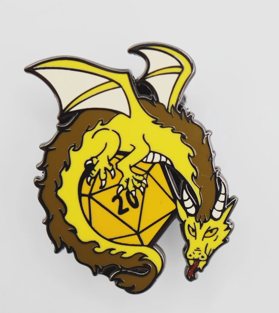 Dice Dragon Pin