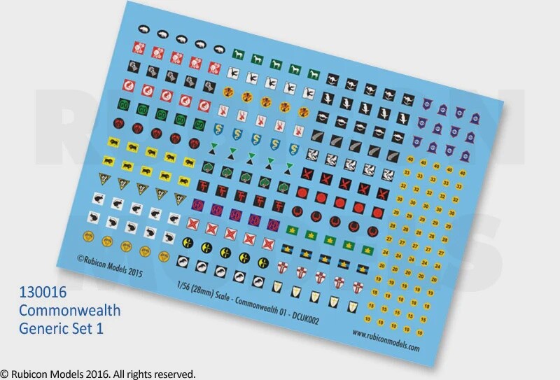 Commonwealth Generic Set 1 Decal Sheet