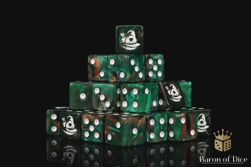FOREST RANGER, SQUARE 16MM DICE
