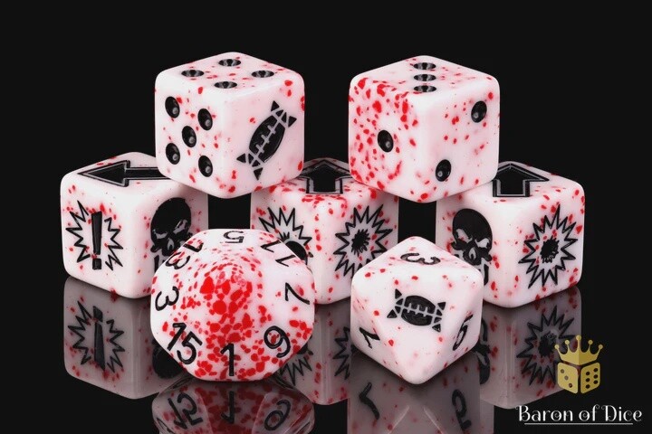 MURDEROUS, FOOTBALL DICE SETS: SPIKED FOOTBALL