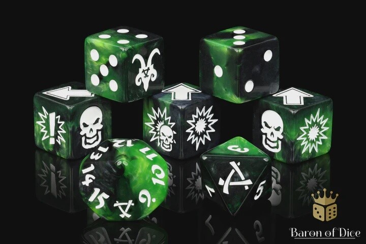 WARP GREEN, FOOTBALL DICE SETS: RAT MEN