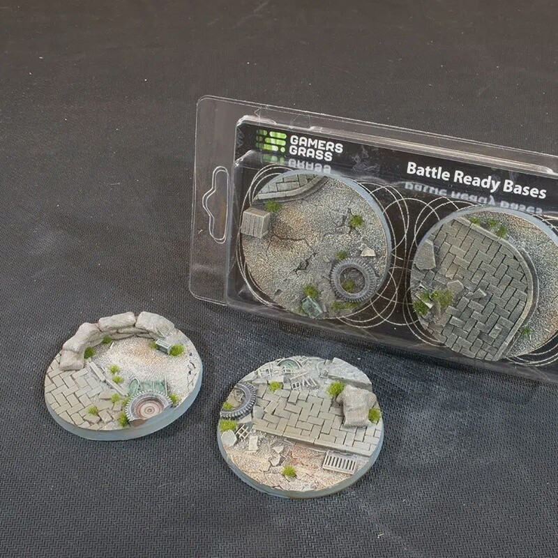 60mm Round Urban Warfare Bases (x2)