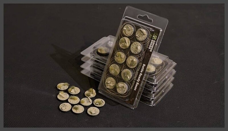 25mm Round Arid Steppe Bases (x10)