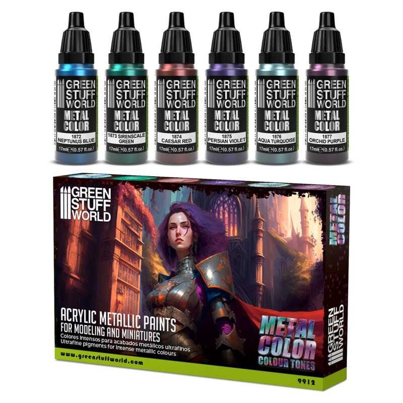 Paints Set - Metallic Colours
