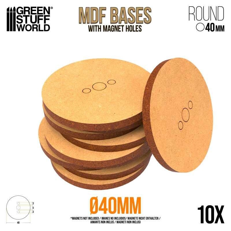 MDF Bases- Round 40mm