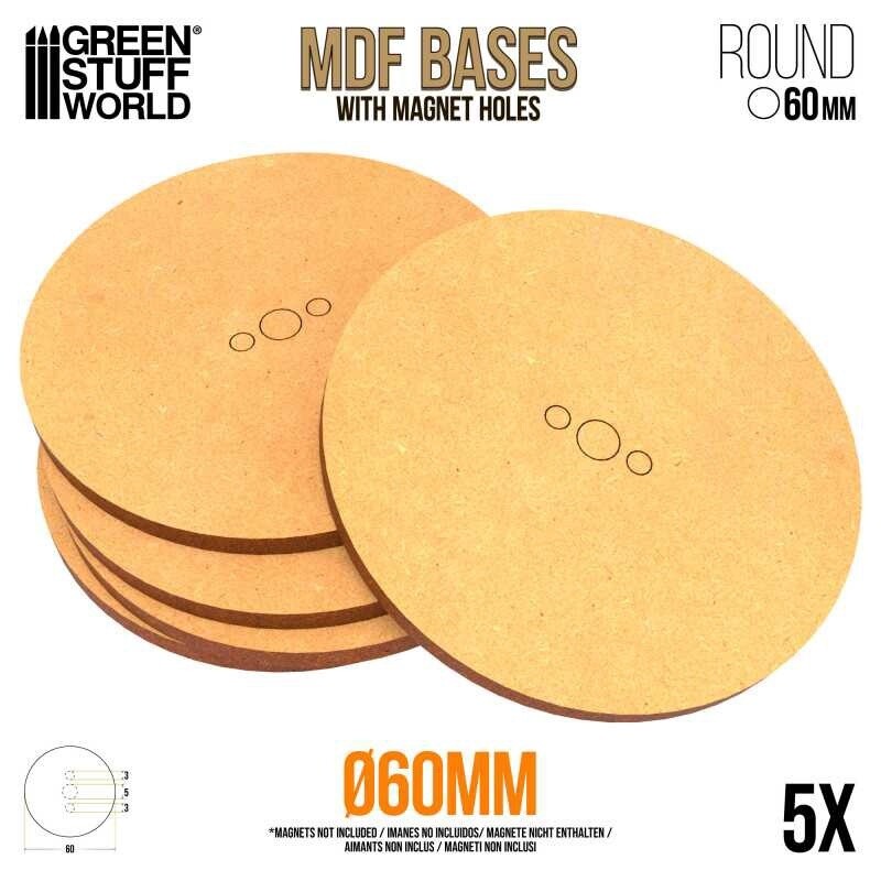 MDF Bases - Round 60 mm