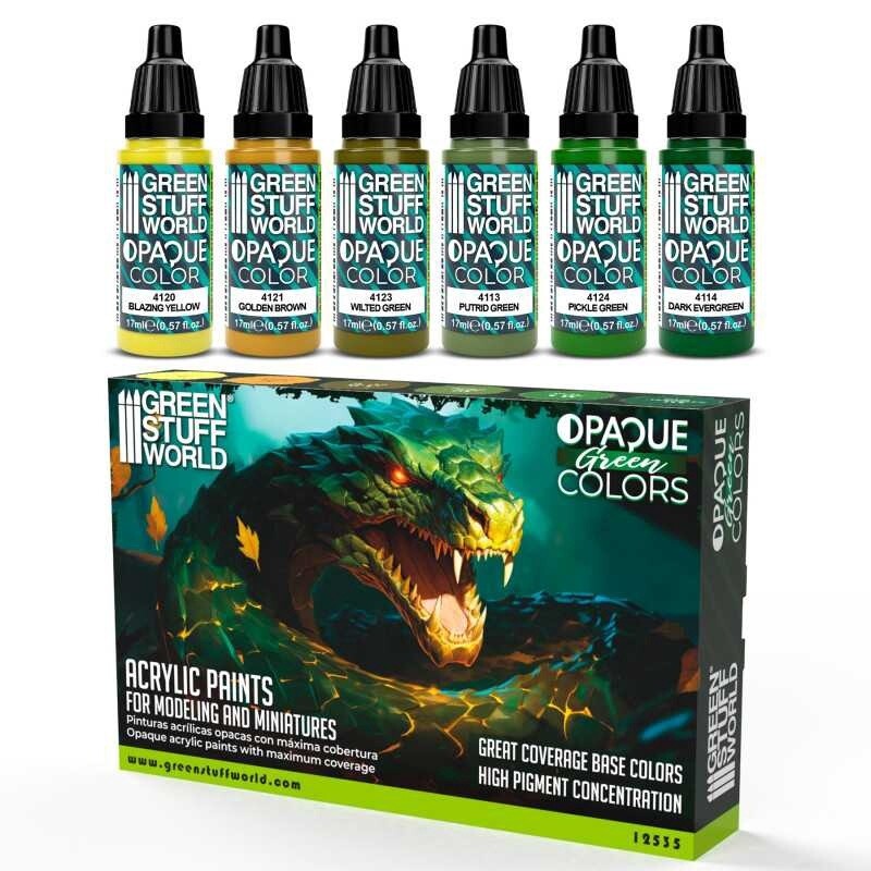 PAINT SET - Opaque Colors GREEN