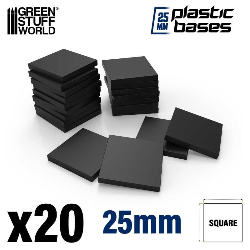 Plastic Square Base 25mm