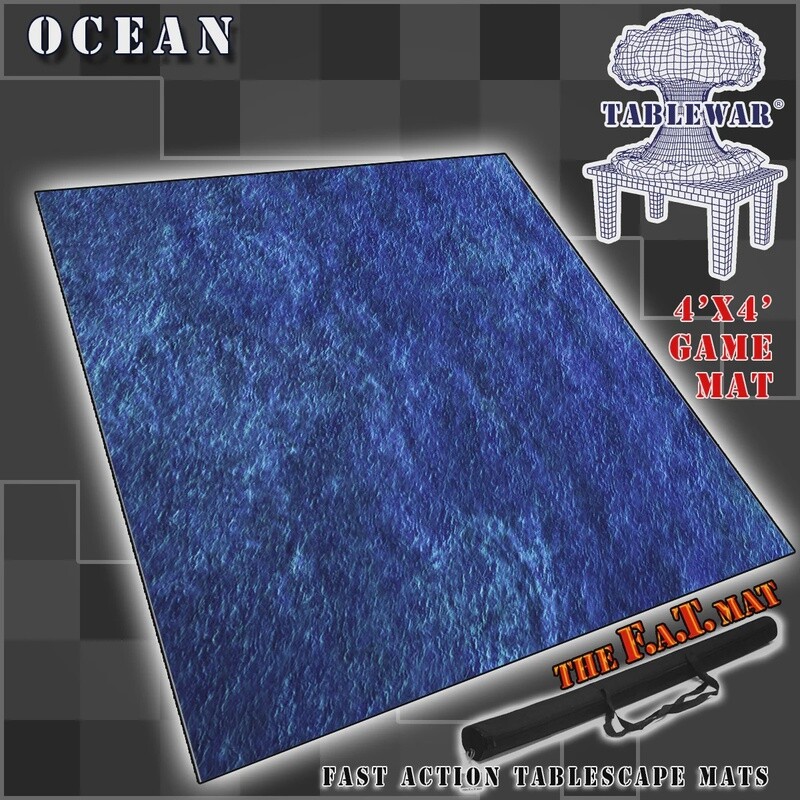4x4 &#39;Ocean&#39; (Dark Blue Ocean) F.A.T. Mat Gaming Mat