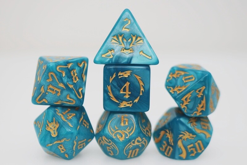Drakes Flight: Cobalt RPG Dice Set