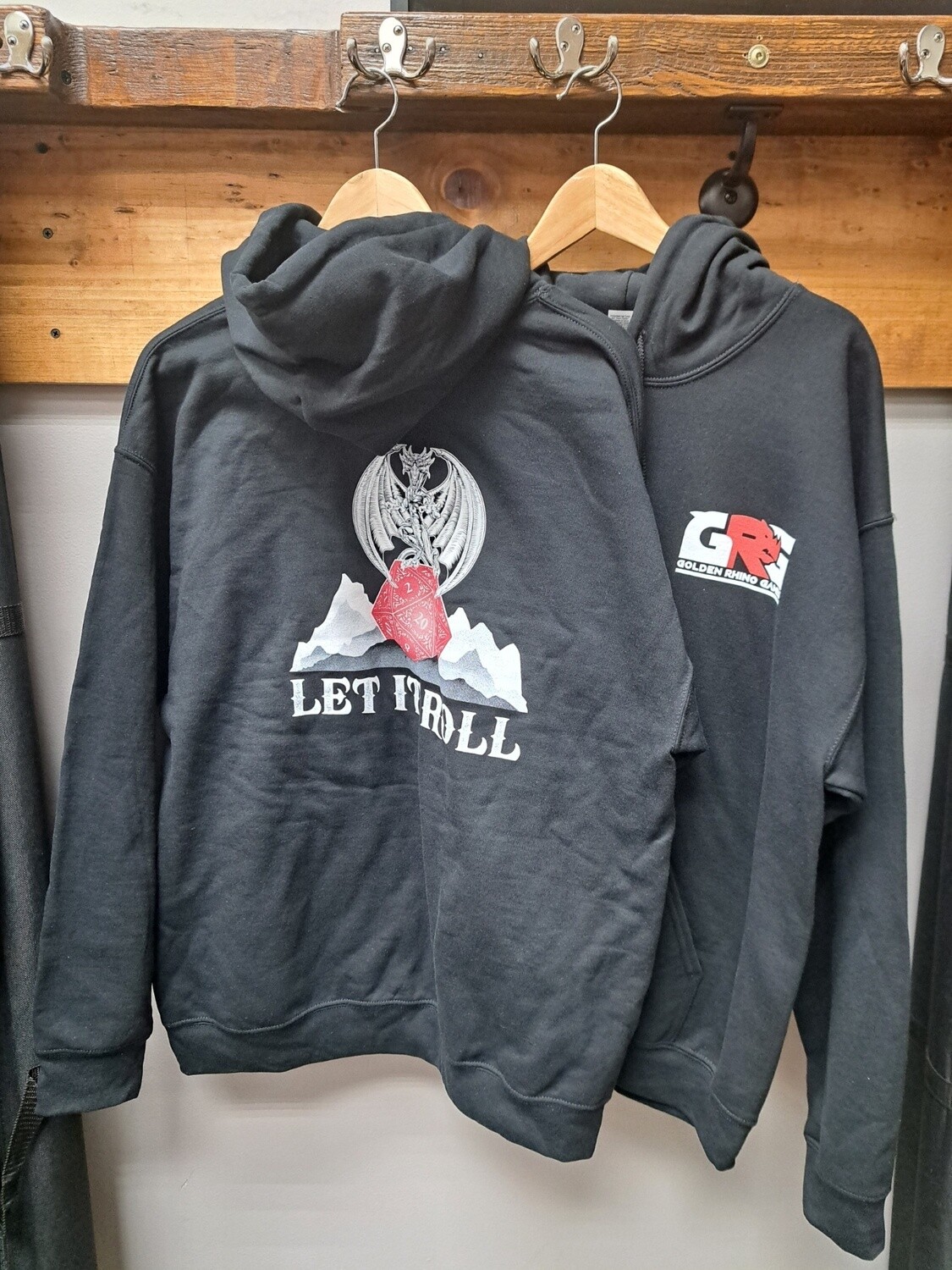 &quot;Let it Roll&quot; Golden Rhino Games Hoodie, size: Small